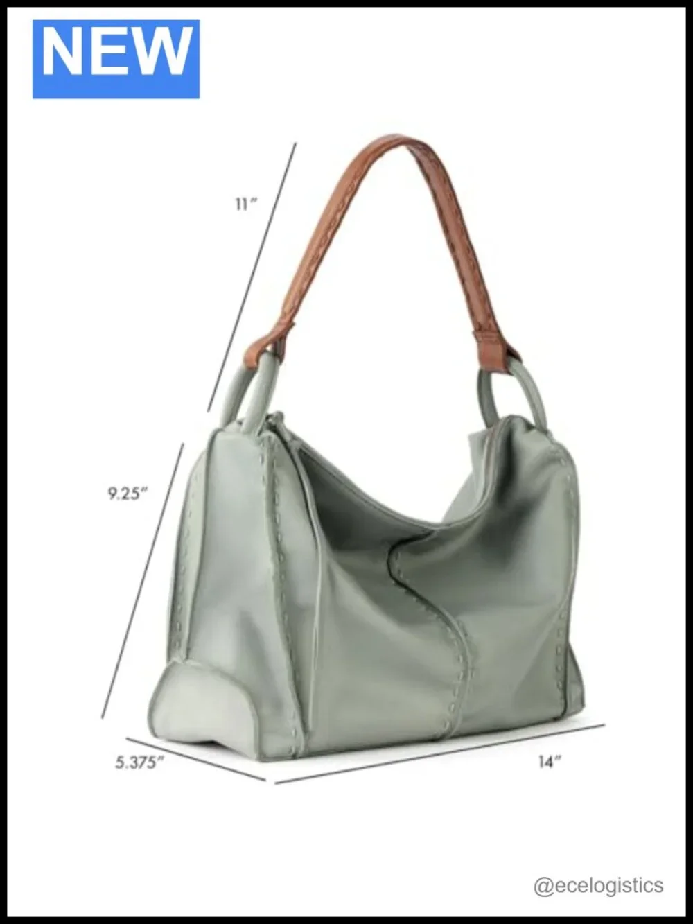Large Leather Hobo Purse with Zipper Pocket for Women Everyday Travel
